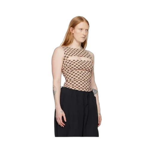 Monogram-Pattern Tank Top