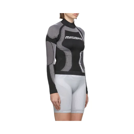 Elastic Plain Jersey Long-Sleeved T-Shirt