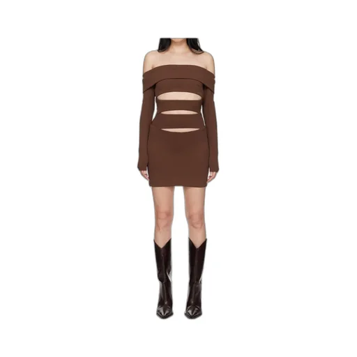 Off-Shoulder Cut-Out Minidress
