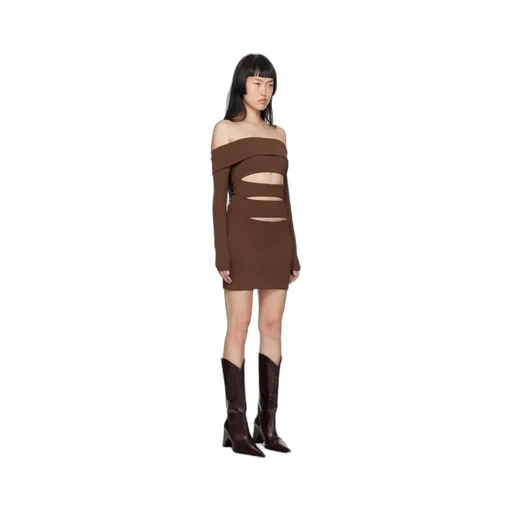 Off-Shoulder Cut-Out Minidress