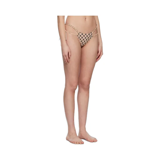 Monogram-Pattern Bikini Bottoms