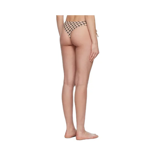 Monogram-Pattern Bikini Bottoms
