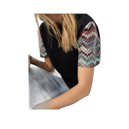 Zig-Zag Sleeve Top
