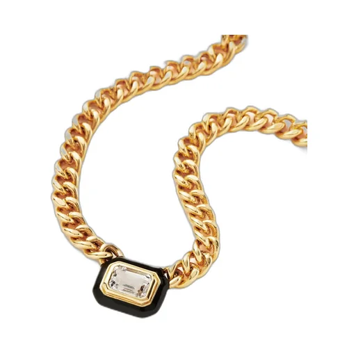 Stone-Detail Chain Necklace