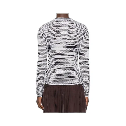 Striped V-Neck Cardigan