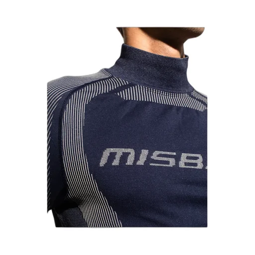 Logo Printed Turtleneck Top