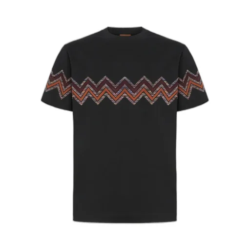 Maxi Chevron Insert Crewneck T-Shirt