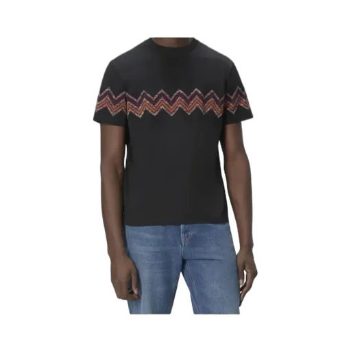 Maxi Chevron Insert Crewneck T-Shirt