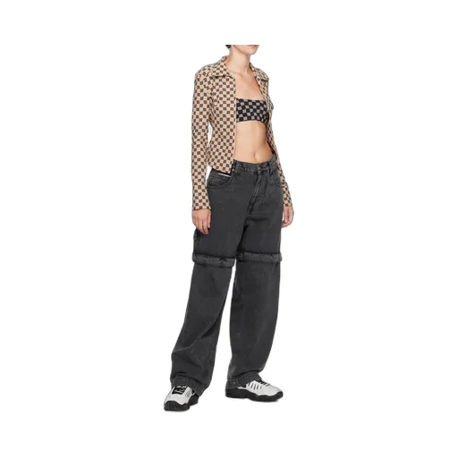 Monogram Pattern Long-Sleeved Top