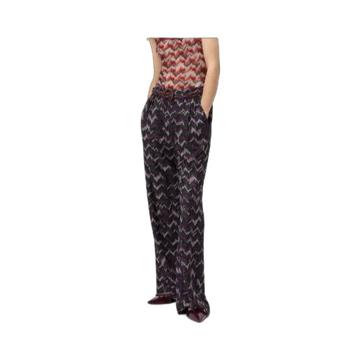 Zigzag-Woven Trousers