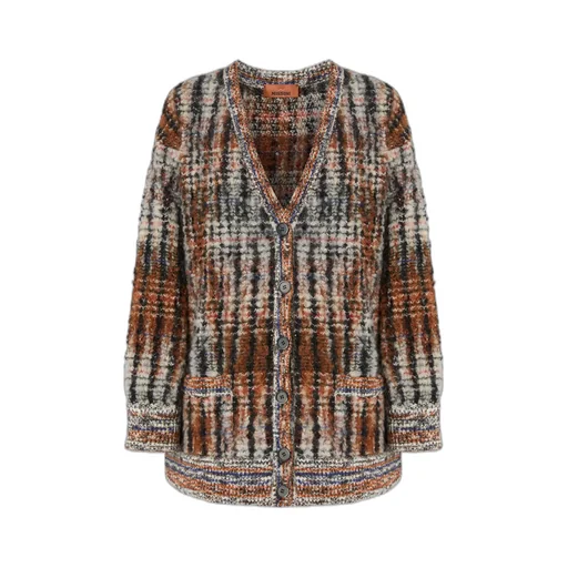 Boucle Buttoned Cardigan