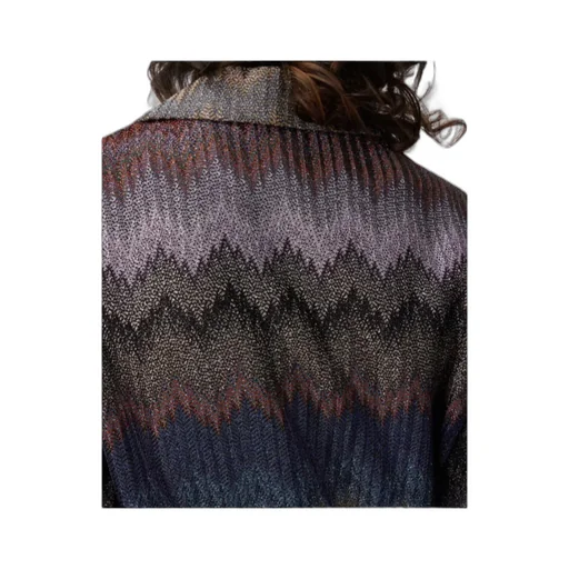 Glitter Printed Single-Breasted Blazer