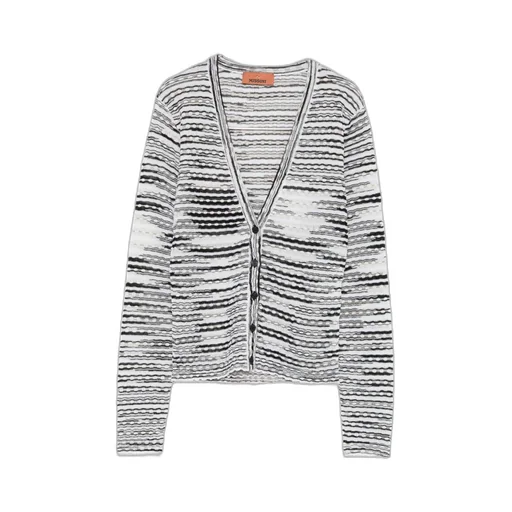 Striped V-Neck Cardigan