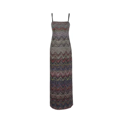 Zig Zag Sleeveless Long Dress