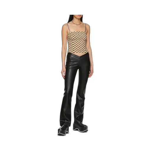 Chain-Embellished Monogram Top