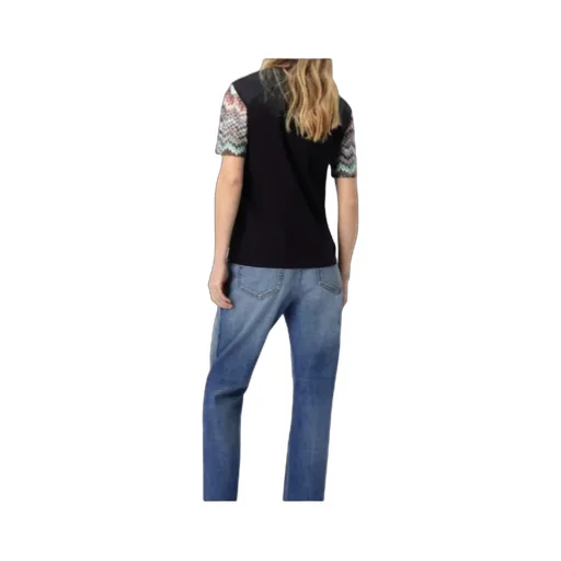 Zig-Zag Sleeve Top