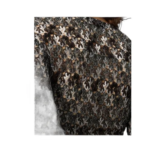 Floral-Lace Long-Sleeve Top