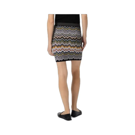 Zigzag-Pattern Mini Skirt