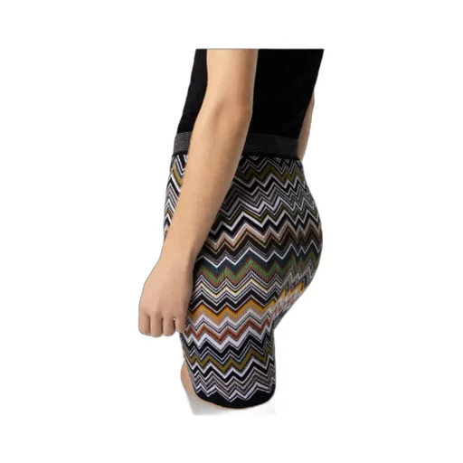 Zigzag-Pattern Mini Skirt