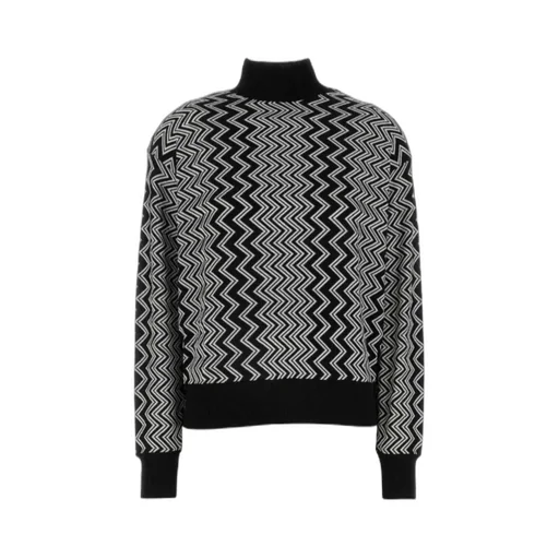 Zigzag Straight Hem Jumper