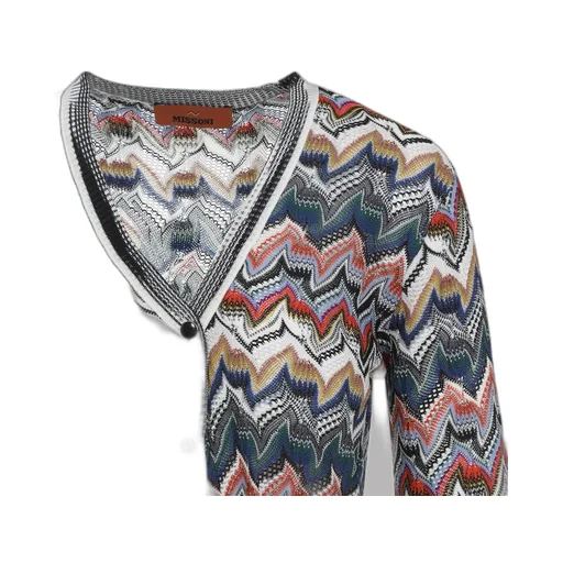 Zigzag-Knit Cardigan