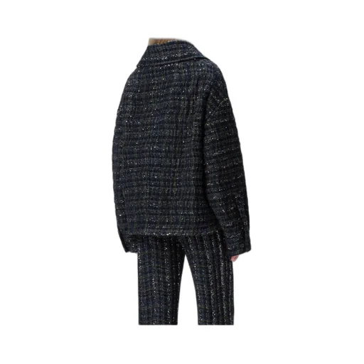 Wave Check Patterned Overshirt