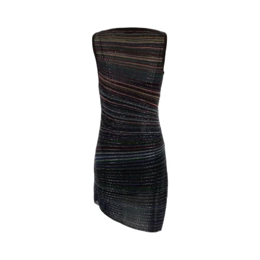 Striped Draped Mini Dress