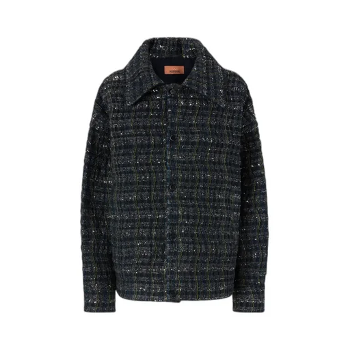 Wave Check Patterned Overshirt