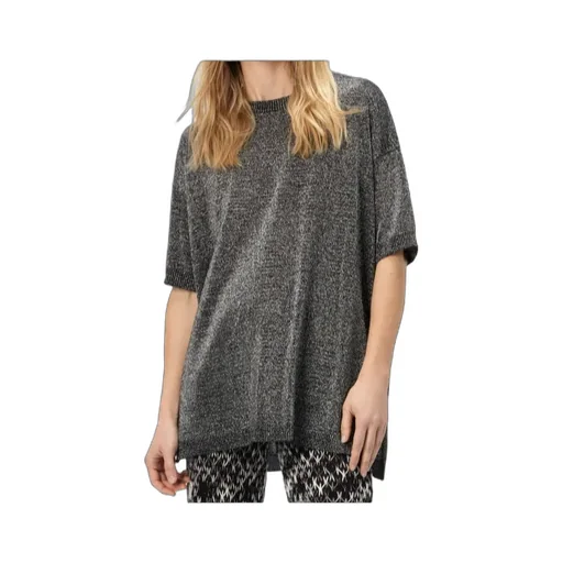 Metallic Crew-Neck T-Shirt