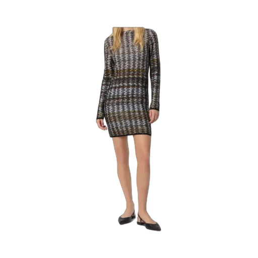 Crewneck Sequin-Embellished Mini Dress
