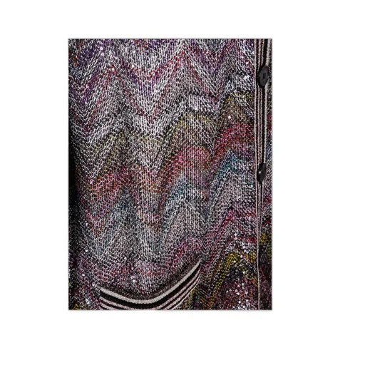 Sequin-Chevron Cardigan