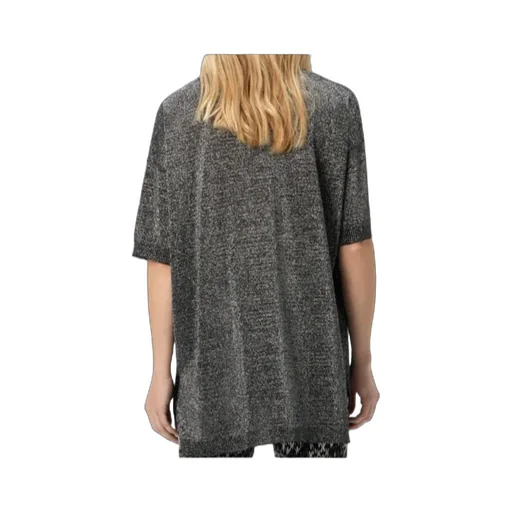 Metallic Crew-Neck T-Shirt