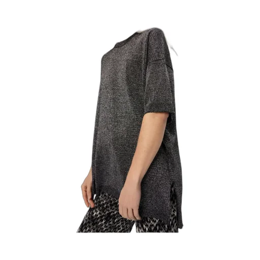 Metallic Crew-Neck T-Shirt
