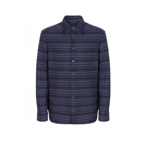 Micro Zigzag Tone On Tone Shirt