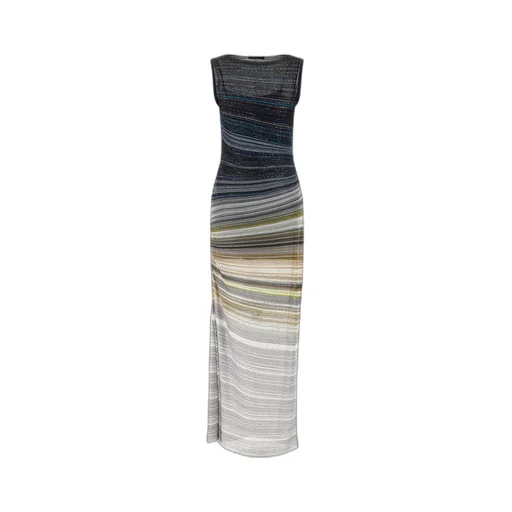 Sequin Striped Sleeveless Dress