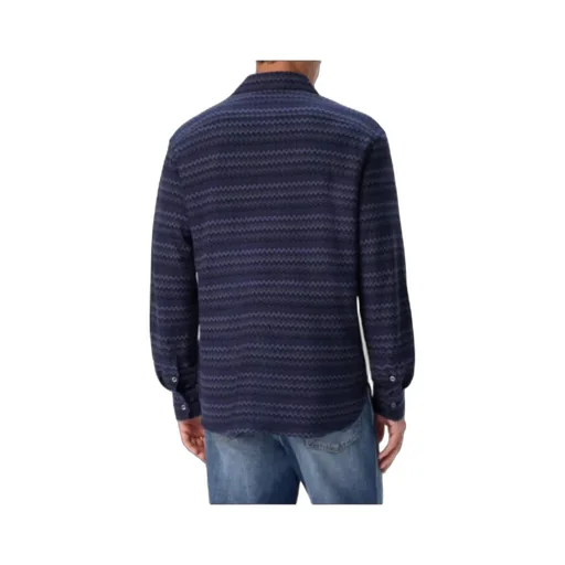 Micro Zigzag Tone On Tone Shirt