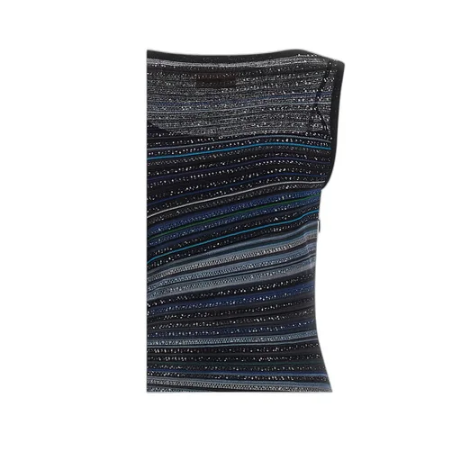 Sequin Striped Sleeveless Dress