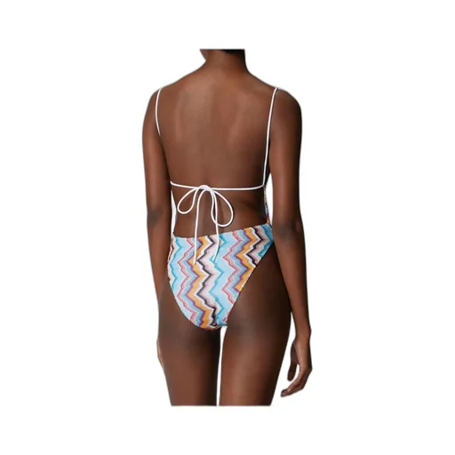 Zigzag-Pattern Swimsuit