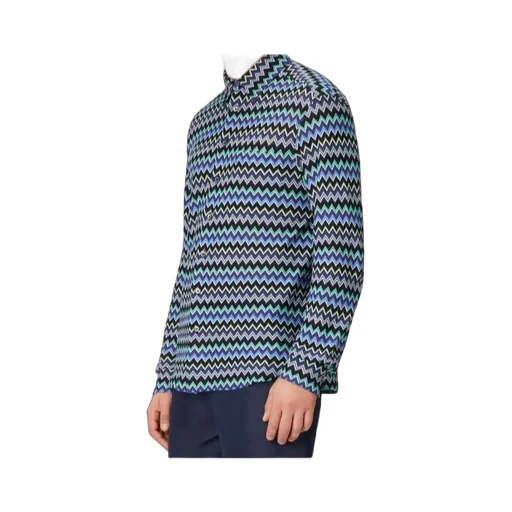 Zig Zag Printed Long-Sleeved Shirt