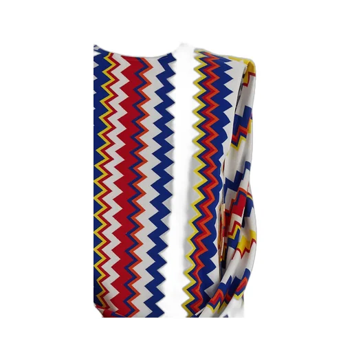 Zig-Zag Sleeveless Mini Dress