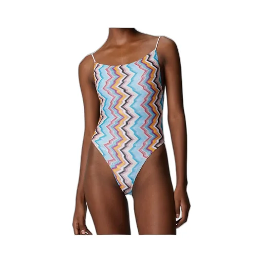 Zigzag-Pattern Swimsuit