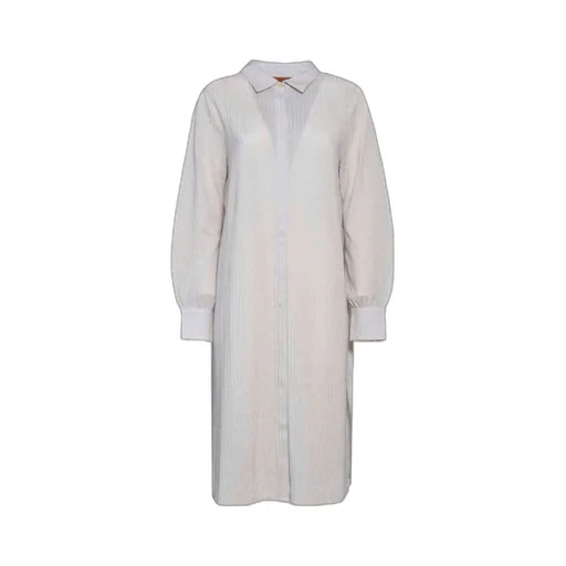 Belted Long-Sleeved Midi Dress