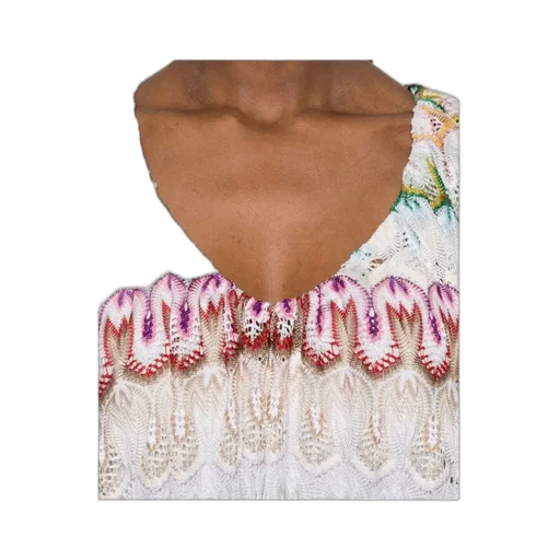 Crochet-Knit Mini Dress