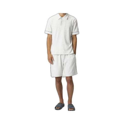 Contrast Piping Zig Zag Terry Shorts