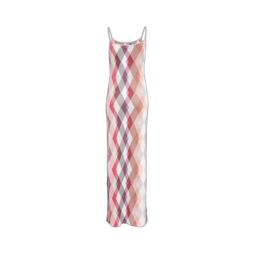 Plaid Woven Maxi Dress