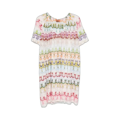 Crochet-Knit Mini Dress