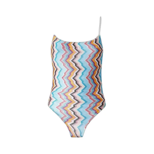 Zigzag-Pattern Swimsuit