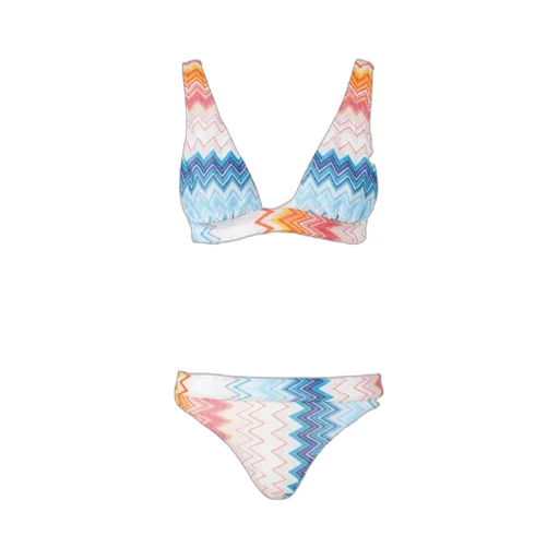 Zigzag Lamé Bikini Set