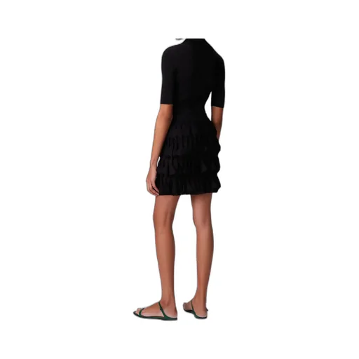 Geometric-Pattern Mini Skirt