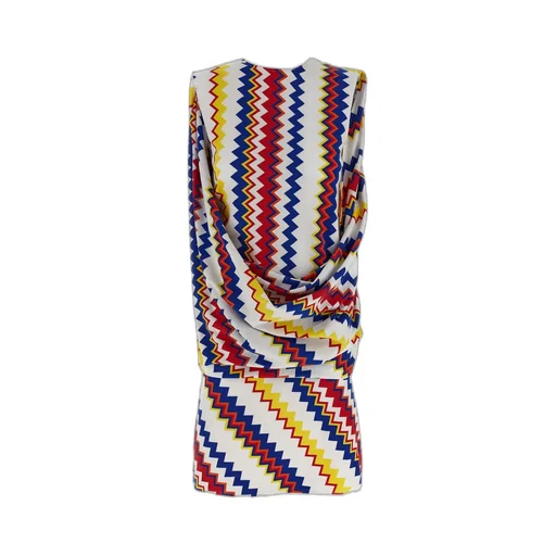 Zig-Zag Sleeveless Mini Dress